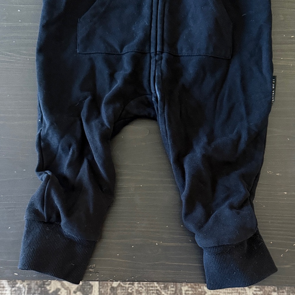 Little Bipsy Black Hooded Kids onesie - Picture 6 of 6